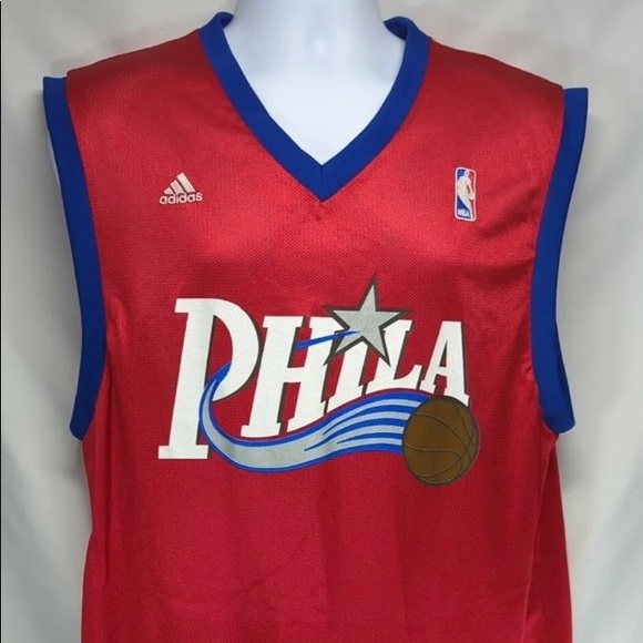 adidas | Shirts | Vintage Adidas Philadelphia 76ers Phila Nba